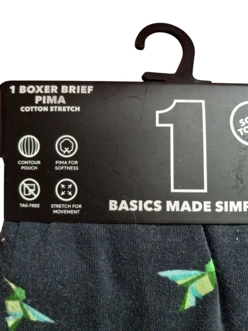 Mens S Boxer Briefs Waist Size 28-30 Pima Cotton Stretch Contour Pouch NEW